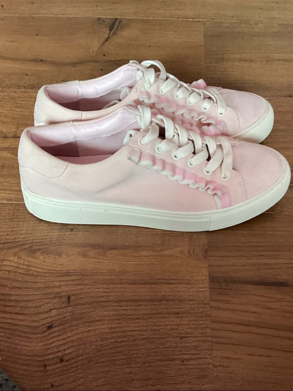 Tory Burch Women’s Pink Low-Top Lace-Up Sneakers